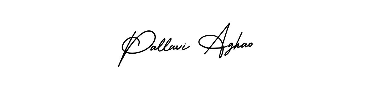 Make a beautiful signature design for name Pallavi Aghao. With this signature (AmerikaSignatureDemo-Regular) style, you can create a handwritten signature for free. Pallavi Aghao signature style 3 images and pictures png