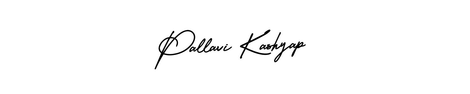 How to make Pallavi Kashyap name signature. Use AmerikaSignatureDemo-Regular style for creating short signs online. This is the latest handwritten sign. Pallavi Kashyap signature style 3 images and pictures png