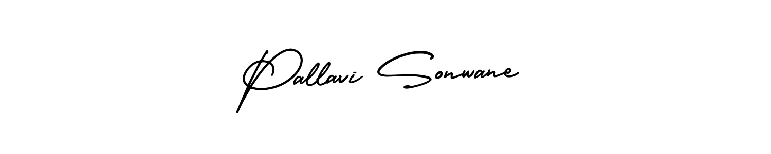 This is the best signature style for the Pallavi Sonwane name. Also you like these signature font (AmerikaSignatureDemo-Regular). Mix name signature. Pallavi Sonwane signature style 3 images and pictures png