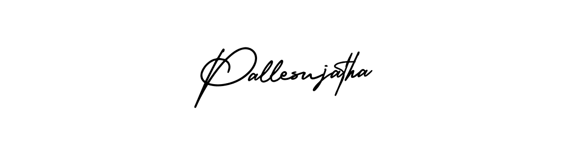 How to make Pallesujatha signature? AmerikaSignatureDemo-Regular is a professional autograph style. Create handwritten signature for Pallesujatha name. Pallesujatha signature style 3 images and pictures png