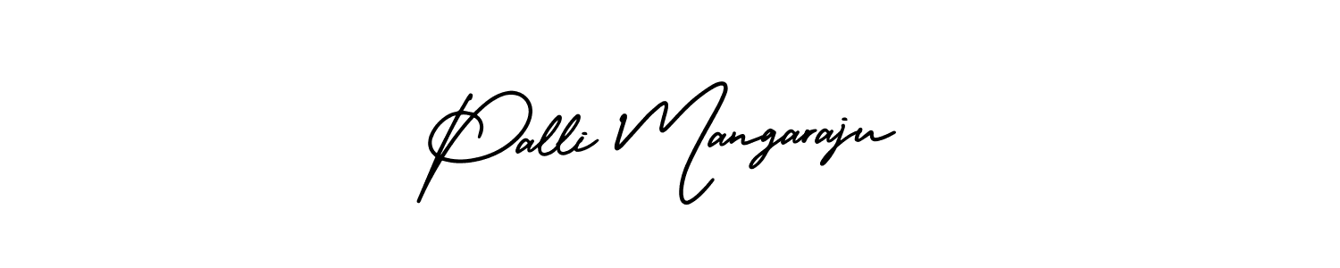 Design your own signature with our free online signature maker. With this signature software, you can create a handwritten (AmerikaSignatureDemo-Regular) signature for name Palli Mangaraju. Palli Mangaraju signature style 3 images and pictures png