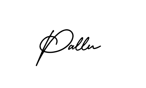 How to make Pallu name signature. Use AmerikaSignatureDemo-Regular style for creating short signs online. This is the latest handwritten sign. Pallu signature style 3 images and pictures png