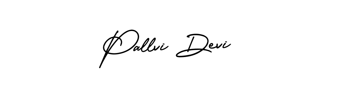 You should practise on your own different ways (AmerikaSignatureDemo-Regular) to write your name (Pallvi Devi) in signature. don't let someone else do it for you. Pallvi Devi signature style 3 images and pictures png