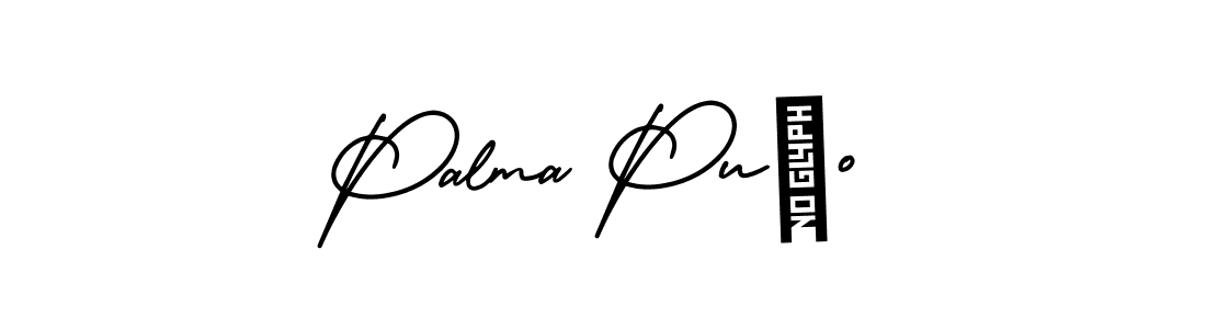 How to make Palma Puño signature? AmerikaSignatureDemo-Regular is a professional autograph style. Create handwritten signature for Palma Puño name. Palma Puño signature style 3 images and pictures png