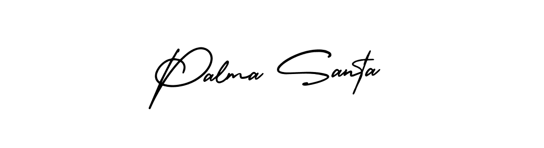 How to make Palma Santa signature? AmerikaSignatureDemo-Regular is a professional autograph style. Create handwritten signature for Palma Santa name. Palma Santa signature style 3 images and pictures png