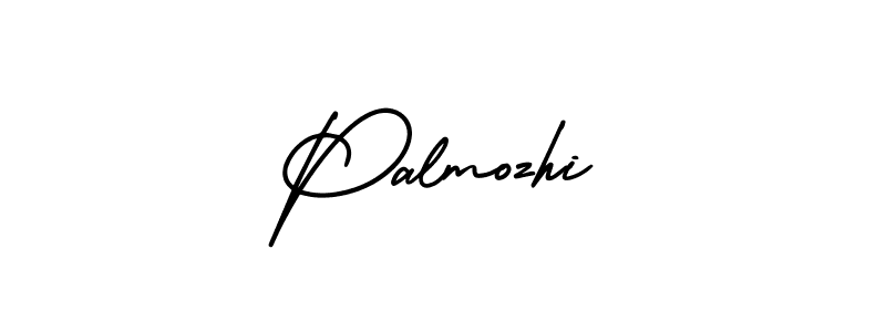 if you are searching for the best signature style for your name Palmozhi. so please give up your signature search. here we have designed multiple signature styles  using AmerikaSignatureDemo-Regular. Palmozhi signature style 3 images and pictures png