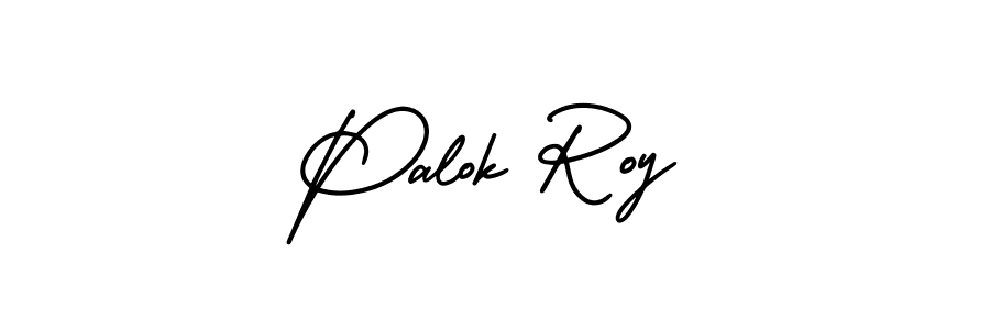 Make a short Palok Roy signature style. Manage your documents anywhere anytime using AmerikaSignatureDemo-Regular. Create and add eSignatures, submit forms, share and send files easily. Palok Roy signature style 3 images and pictures png
