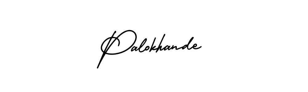 It looks lik you need a new signature style for name Palokhande. Design unique handwritten (AmerikaSignatureDemo-Regular) signature with our free signature maker in just a few clicks. Palokhande signature style 3 images and pictures png