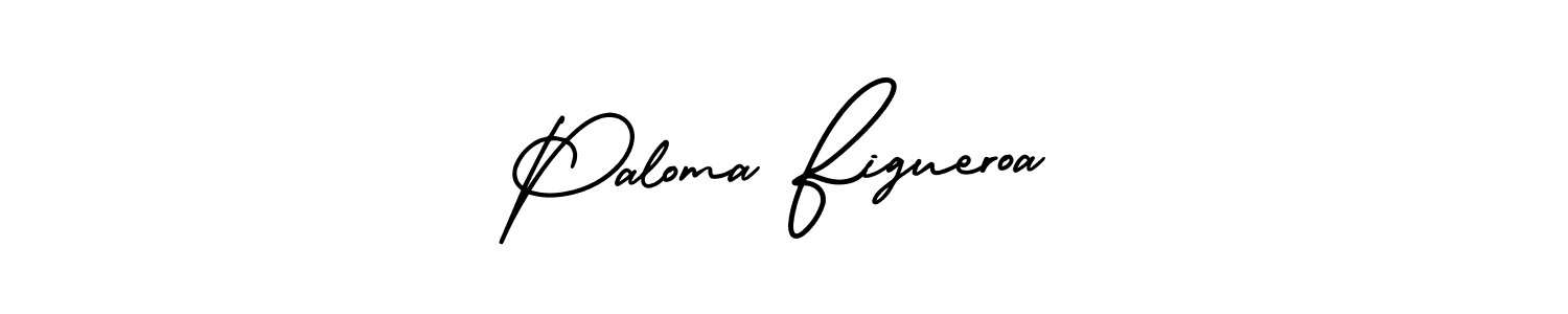 This is the best signature style for the Paloma Figueroa name. Also you like these signature font (AmerikaSignatureDemo-Regular). Mix name signature. Paloma Figueroa signature style 3 images and pictures png