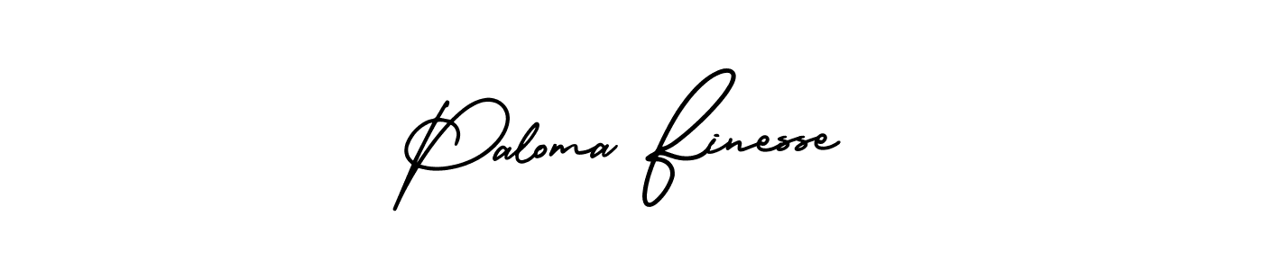 AmerikaSignatureDemo-Regular is a professional signature style that is perfect for those who want to add a touch of class to their signature. It is also a great choice for those who want to make their signature more unique. Get Paloma Finesse name to fancy signature for free. Paloma Finesse signature style 3 images and pictures png