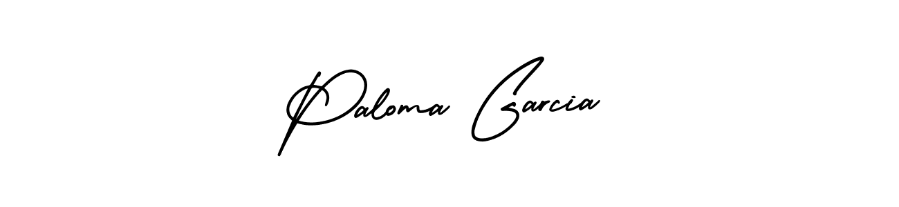 Create a beautiful signature design for name Paloma Garcia. With this signature (AmerikaSignatureDemo-Regular) fonts, you can make a handwritten signature for free. Paloma Garcia signature style 3 images and pictures png