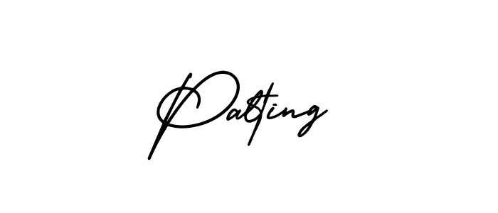 Use a signature maker to create a handwritten signature online. With this signature software, you can design (AmerikaSignatureDemo-Regular) your own signature for name Palting. Palting signature style 3 images and pictures png