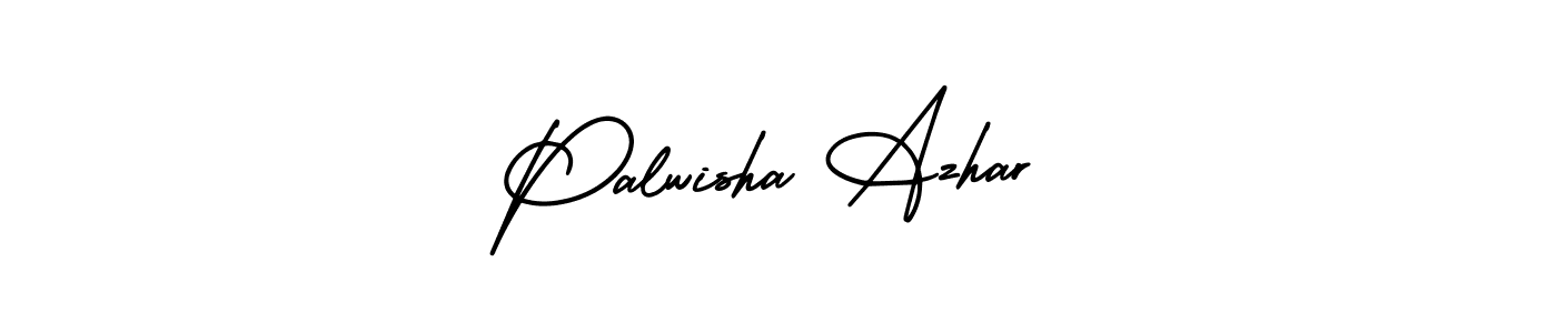 Make a beautiful signature design for name Palwisha Azhar. With this signature (AmerikaSignatureDemo-Regular) style, you can create a handwritten signature for free. Palwisha Azhar signature style 3 images and pictures png