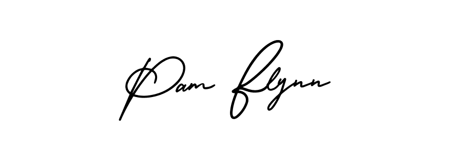 Make a short Pam Flynn signature style. Manage your documents anywhere anytime using AmerikaSignatureDemo-Regular. Create and add eSignatures, submit forms, share and send files easily. Pam Flynn signature style 3 images and pictures png