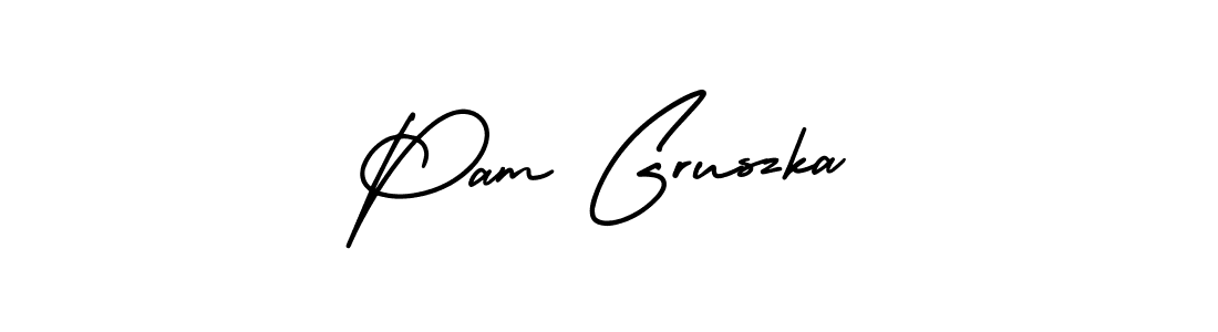Here are the top 10 professional signature styles for the name Pam Gruszka. These are the best autograph styles you can use for your name. Pam Gruszka signature style 3 images and pictures png