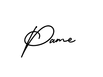 See photos of Pame official signature by Spectra . Check more albums & portfolios. Read reviews & check more about AmerikaSignatureDemo-Regular font. Pame signature style 3 images and pictures png