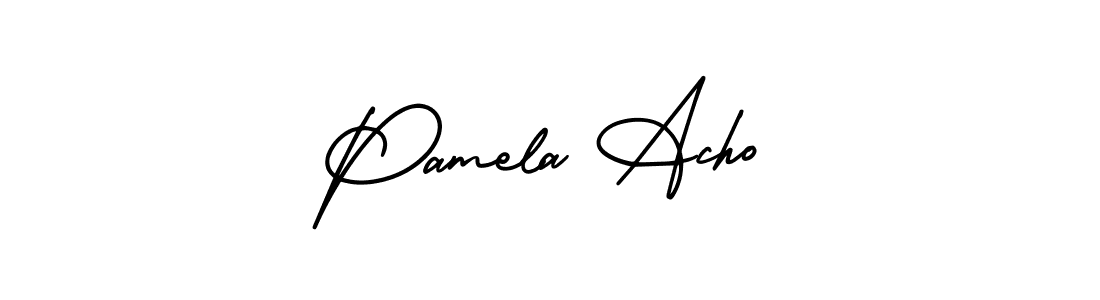 Make a beautiful signature design for name Pamela Acho. Use this online signature maker to create a handwritten signature for free. Pamela Acho signature style 3 images and pictures png