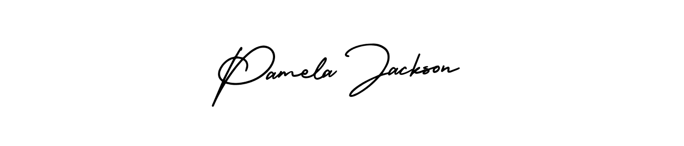 This is the best signature style for the Pamela Jackson name. Also you like these signature font (AmerikaSignatureDemo-Regular). Mix name signature. Pamela Jackson signature style 3 images and pictures png