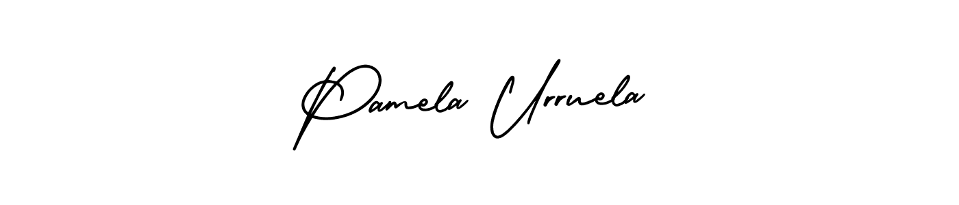 Design your own signature with our free online signature maker. With this signature software, you can create a handwritten (AmerikaSignatureDemo-Regular) signature for name Pamela Urruela. Pamela Urruela signature style 3 images and pictures png