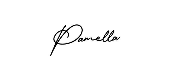 Make a short Pamella signature style. Manage your documents anywhere anytime using AmerikaSignatureDemo-Regular. Create and add eSignatures, submit forms, share and send files easily. Pamella signature style 3 images and pictures png