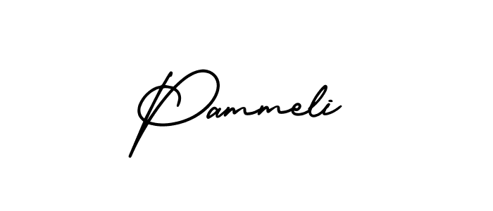 The best way (AmerikaSignatureDemo-Regular) to make a short signature is to pick only two or three words in your name. The name Pammeli include a total of six letters. For converting this name. Pammeli signature style 3 images and pictures png