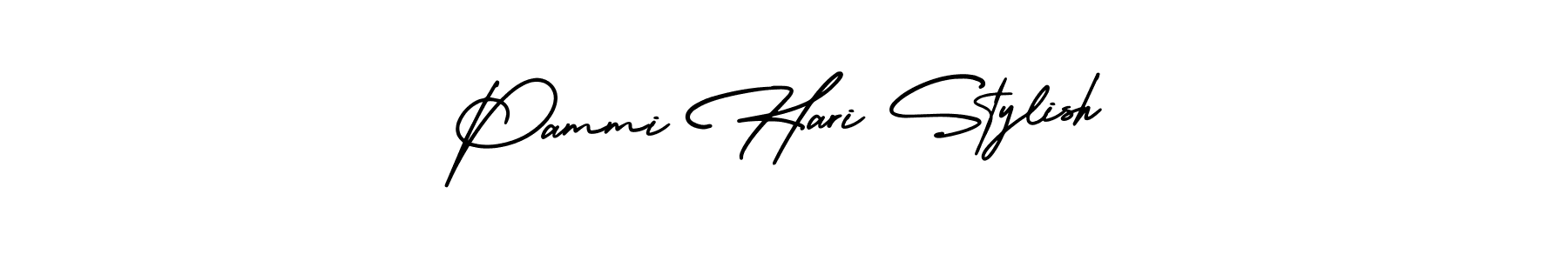 Pammi Hari Stylish stylish signature style. Best Handwritten Sign (AmerikaSignatureDemo-Regular) for my name. Handwritten Signature Collection Ideas for my name Pammi Hari Stylish. Pammi Hari Stylish signature style 3 images and pictures png