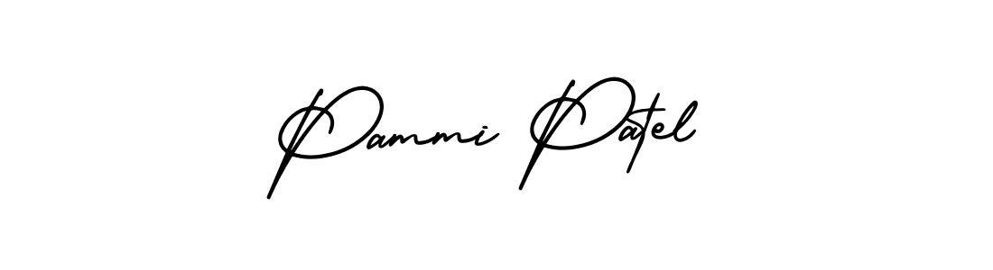 Best and Professional Signature Style for Pammi Patel. AmerikaSignatureDemo-Regular Best Signature Style Collection. Pammi Patel signature style 3 images and pictures png