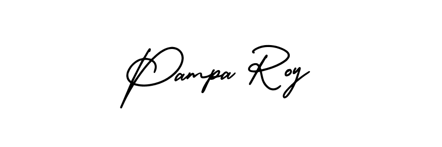 Also You can easily find your signature by using the search form. We will create Pampa Roy name handwritten signature images for you free of cost using AmerikaSignatureDemo-Regular sign style. Pampa Roy signature style 3 images and pictures png