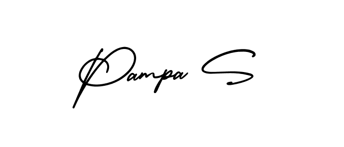 How to make Pampa S signature? AmerikaSignatureDemo-Regular is a professional autograph style. Create handwritten signature for Pampa S name. Pampa S signature style 3 images and pictures png