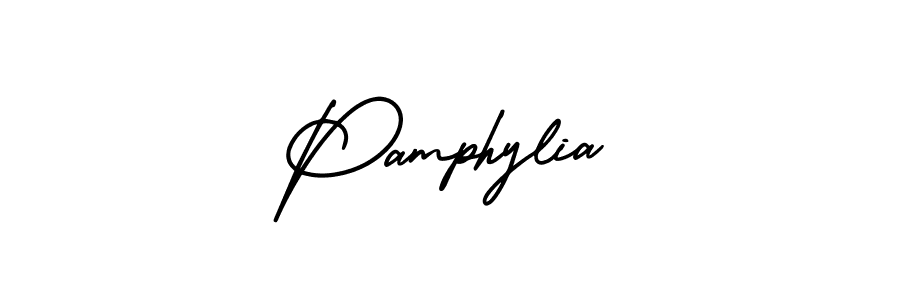 Make a beautiful signature design for name Pamphylia. With this signature (AmerikaSignatureDemo-Regular) style, you can create a handwritten signature for free. Pamphylia signature style 3 images and pictures png