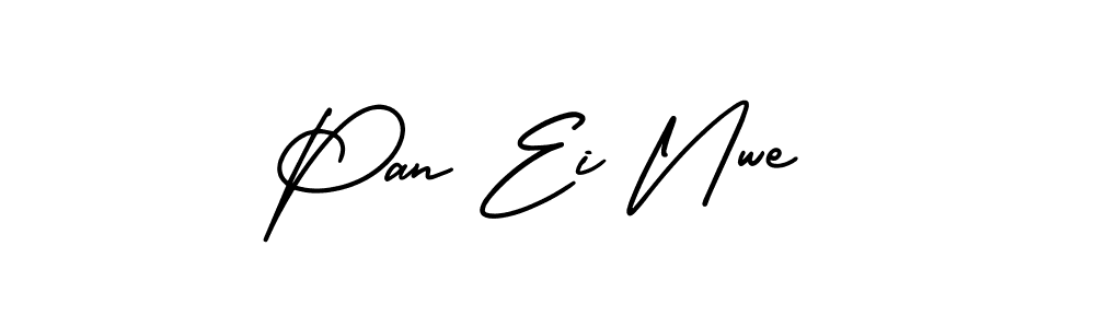 Pan Ei Nwe stylish signature style. Best Handwritten Sign (AmerikaSignatureDemo-Regular) for my name. Handwritten Signature Collection Ideas for my name Pan Ei Nwe. Pan Ei Nwe signature style 3 images and pictures png