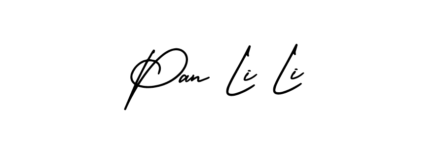 Use a signature maker to create a handwritten signature online. With this signature software, you can design (AmerikaSignatureDemo-Regular) your own signature for name Pan Li Li. Pan Li Li signature style 3 images and pictures png