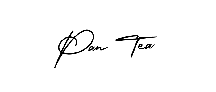 Use a signature maker to create a handwritten signature online. With this signature software, you can design (AmerikaSignatureDemo-Regular) your own signature for name Pan Tea. Pan Tea signature style 3 images and pictures png