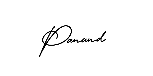 Create a beautiful signature design for name Panand. With this signature (AmerikaSignatureDemo-Regular) fonts, you can make a handwritten signature for free. Panand signature style 3 images and pictures png