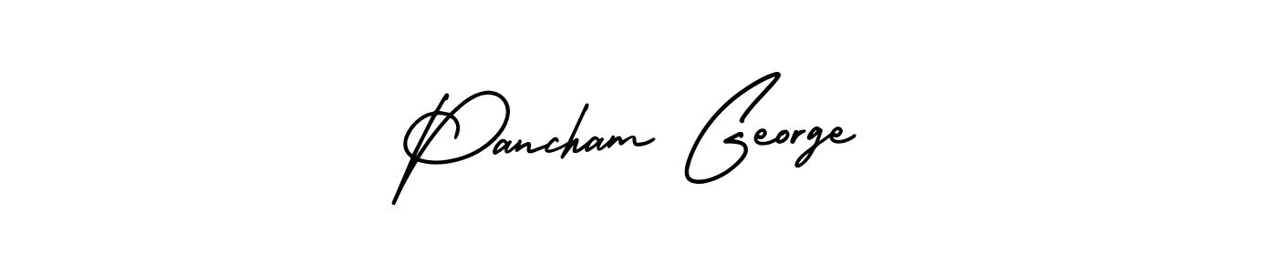 How to make Pancham George name signature. Use AmerikaSignatureDemo-Regular style for creating short signs online. This is the latest handwritten sign. Pancham George signature style 3 images and pictures png