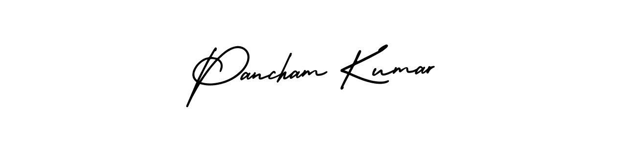 Use a signature maker to create a handwritten signature online. With this signature software, you can design (AmerikaSignatureDemo-Regular) your own signature for name Pancham Kumar. Pancham Kumar signature style 3 images and pictures png