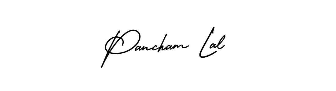 Pancham Lal stylish signature style. Best Handwritten Sign (AmerikaSignatureDemo-Regular) for my name. Handwritten Signature Collection Ideas for my name Pancham Lal. Pancham Lal signature style 3 images and pictures png