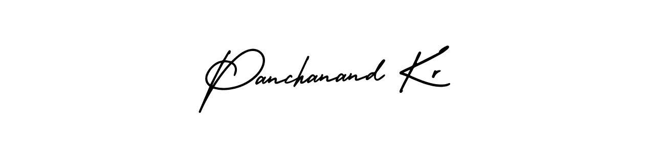 Use a signature maker to create a handwritten signature online. With this signature software, you can design (AmerikaSignatureDemo-Regular) your own signature for name Panchanand Kr. Panchanand Kr signature style 3 images and pictures png