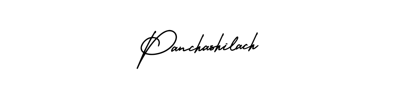 How to make Panchashilach name signature. Use AmerikaSignatureDemo-Regular style for creating short signs online. This is the latest handwritten sign. Panchashilach signature style 3 images and pictures png