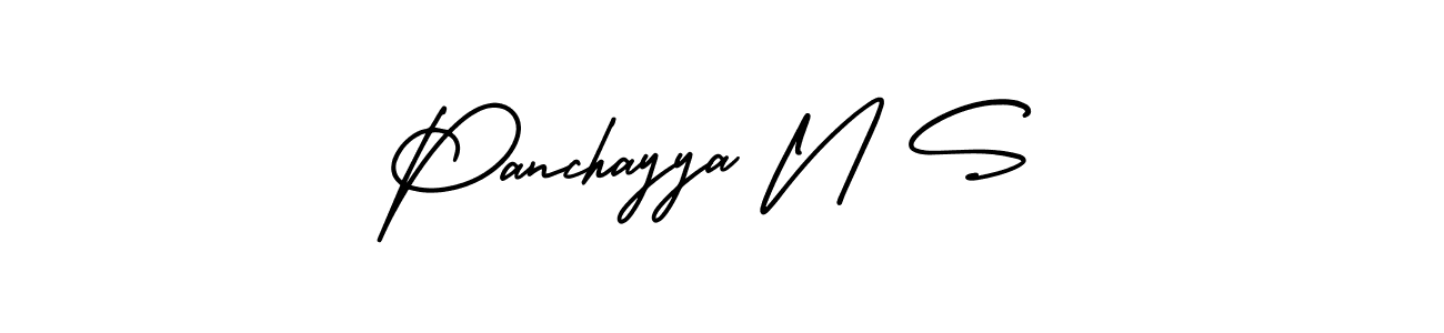 It looks lik you need a new signature style for name Panchayya N S. Design unique handwritten (AmerikaSignatureDemo-Regular) signature with our free signature maker in just a few clicks. Panchayya N S signature style 3 images and pictures png
