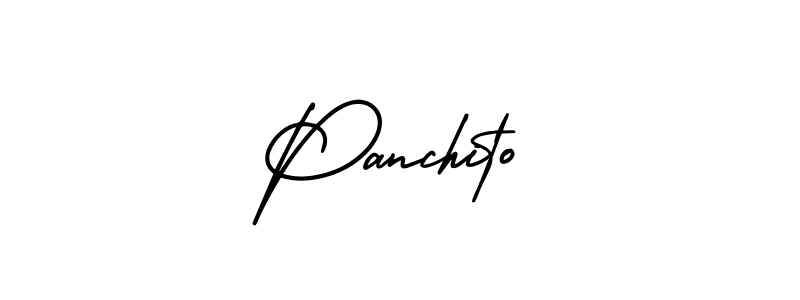 How to Draw Panchito signature style? AmerikaSignatureDemo-Regular is a latest design signature styles for name Panchito. Panchito signature style 3 images and pictures png