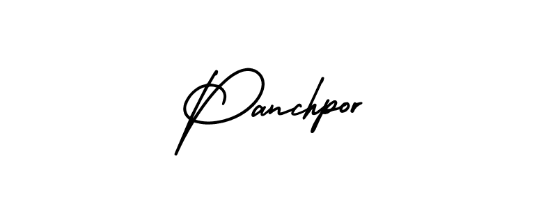 It looks lik you need a new signature style for name Panchpor. Design unique handwritten (AmerikaSignatureDemo-Regular) signature with our free signature maker in just a few clicks. Panchpor signature style 3 images and pictures png