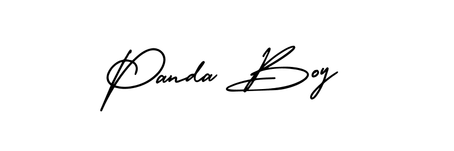 Make a beautiful signature design for name Panda Boy. With this signature (AmerikaSignatureDemo-Regular) style, you can create a handwritten signature for free. Panda Boy signature style 3 images and pictures png