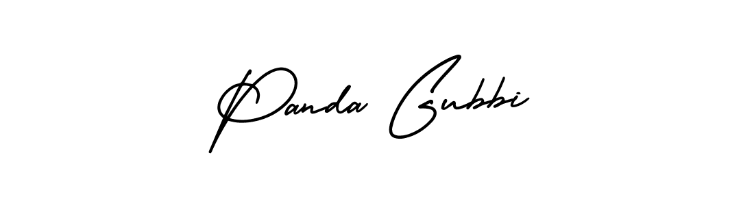 Create a beautiful signature design for name Panda Gubbi. With this signature (AmerikaSignatureDemo-Regular) fonts, you can make a handwritten signature for free. Panda Gubbi signature style 3 images and pictures png