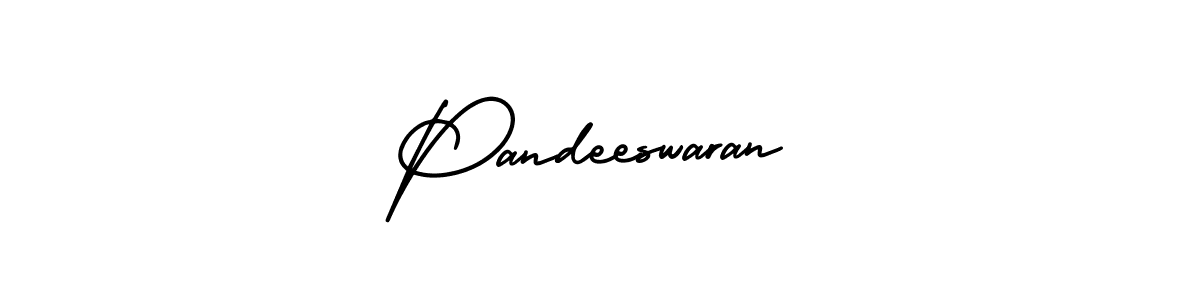 How to make Pandeeswaran signature? AmerikaSignatureDemo-Regular is a professional autograph style. Create handwritten signature for Pandeeswaran name. Pandeeswaran signature style 3 images and pictures png