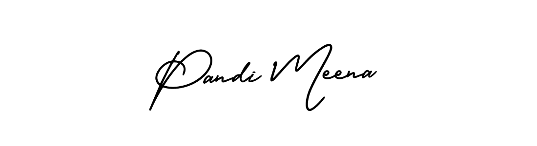 Create a beautiful signature design for name Pandi Meena. With this signature (AmerikaSignatureDemo-Regular) fonts, you can make a handwritten signature for free. Pandi Meena signature style 3 images and pictures png
