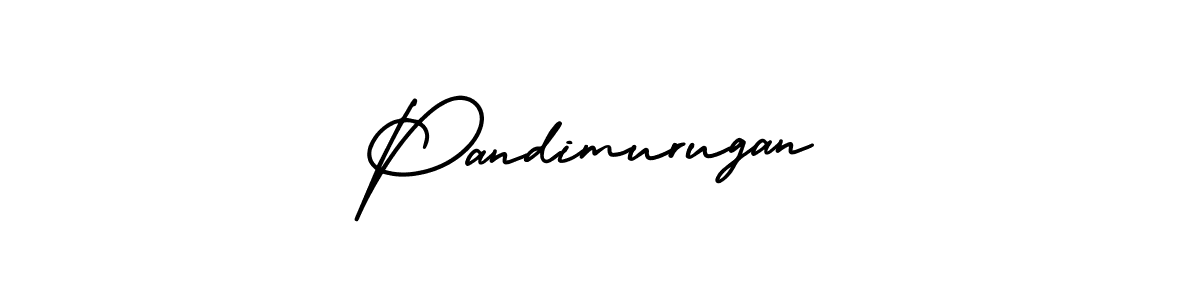 How to make Pandimurugan name signature. Use AmerikaSignatureDemo-Regular style for creating short signs online. This is the latest handwritten sign. Pandimurugan signature style 3 images and pictures png