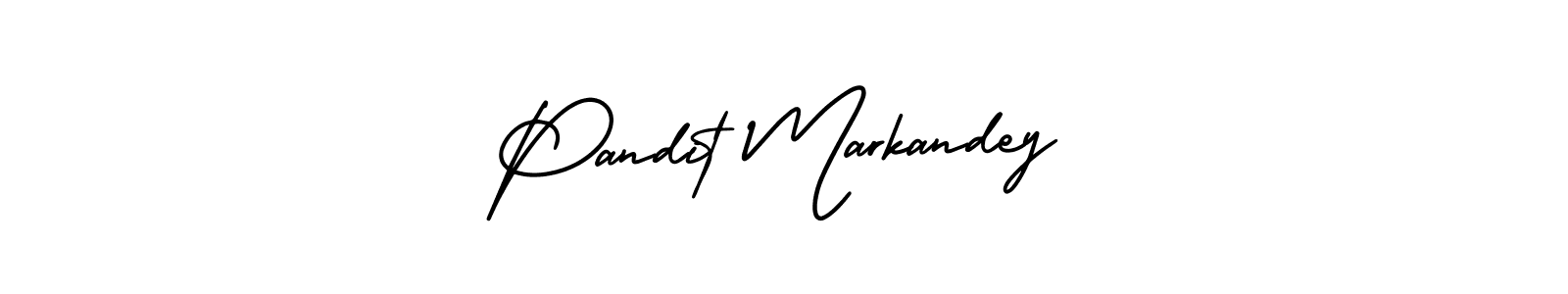 Make a beautiful signature design for name Pandit Markandey. Use this online signature maker to create a handwritten signature for free. Pandit Markandey signature style 3 images and pictures png