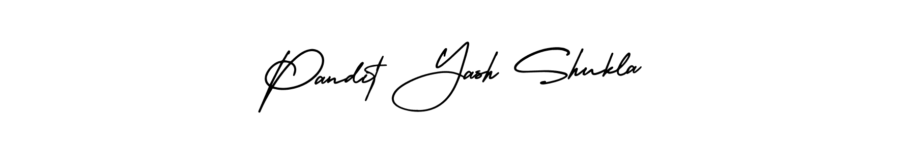 Design your own signature with our free online signature maker. With this signature software, you can create a handwritten (AmerikaSignatureDemo-Regular) signature for name Pandit Yash Shukla. Pandit Yash Shukla signature style 3 images and pictures png