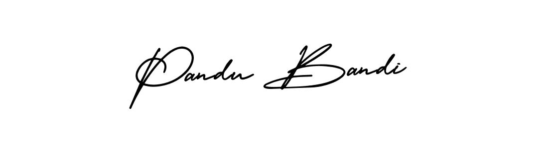 Create a beautiful signature design for name Pandu Bandi. With this signature (AmerikaSignatureDemo-Regular) fonts, you can make a handwritten signature for free. Pandu Bandi signature style 3 images and pictures png